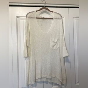 BKE | Off-White Open-knit/Loose-knit Top